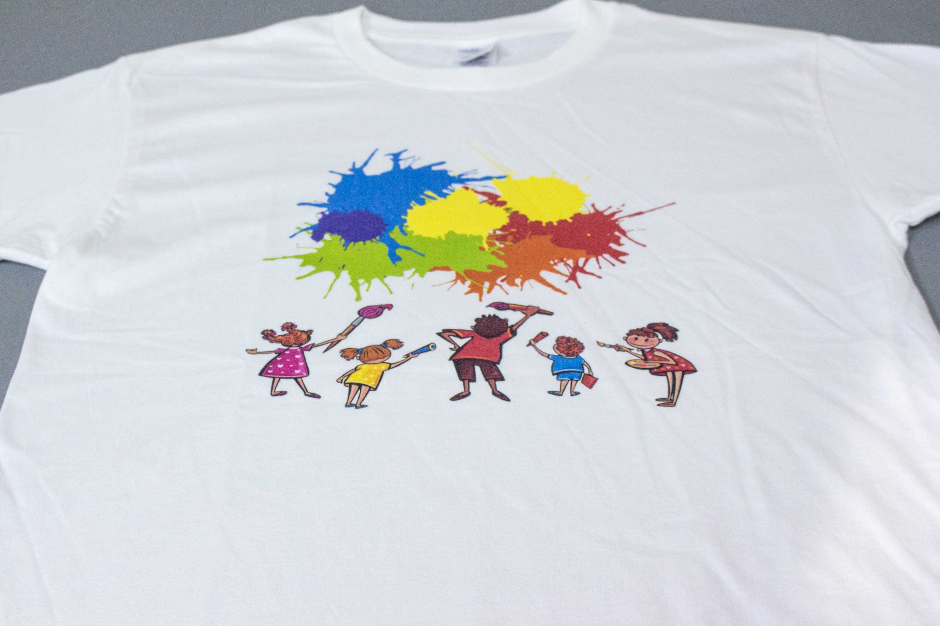 客製化T恤- 彩色塗鴉 客製化T恤的第1張圖(客製化公司制服、班服製作、團體服製作等示意或作品圖)
