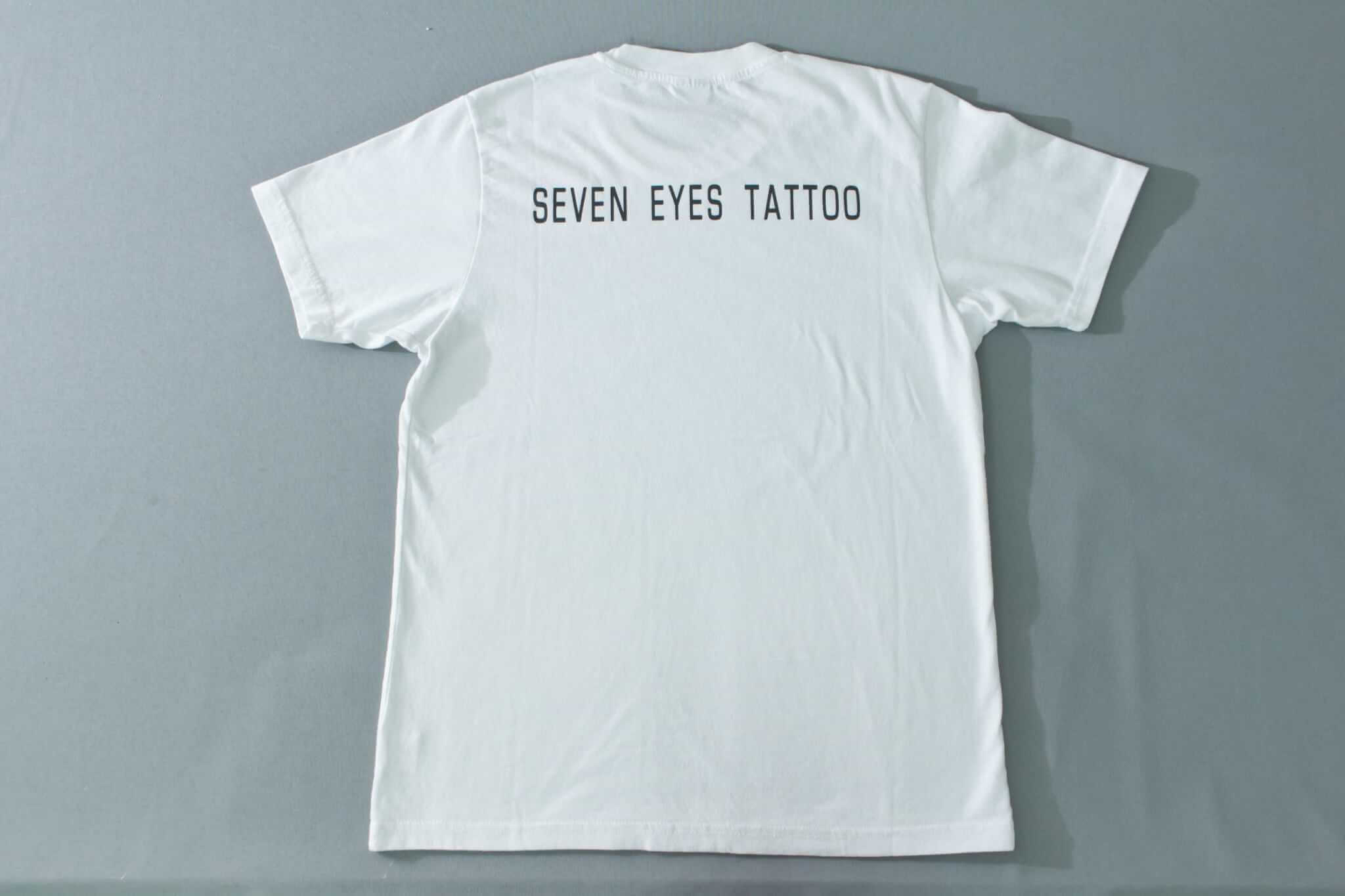 客製化T恤- SEVEN EYES (白色款)的第3張圖(客製化公司制服、班服製作、團體服製作等示意或作品圖)