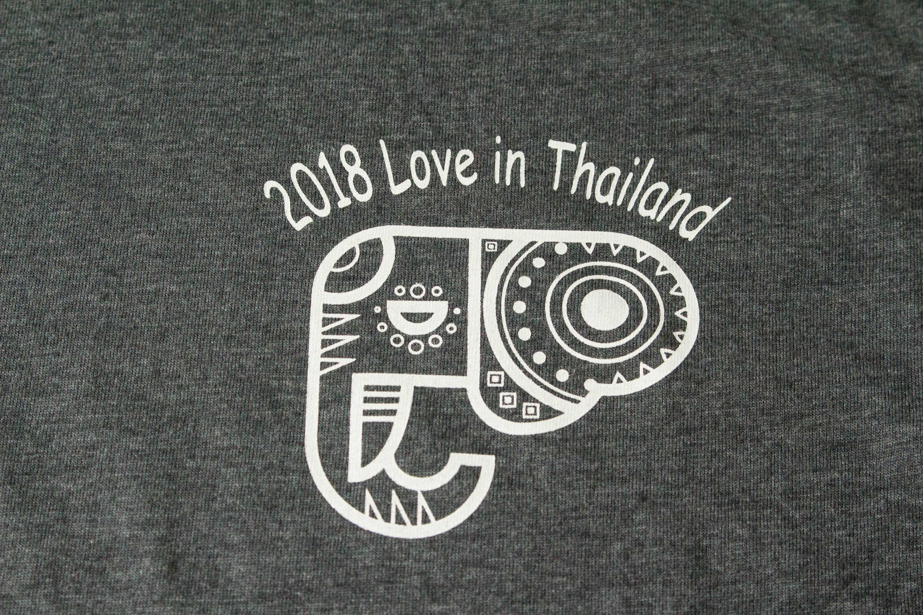 客製化T恤- 2018愛在泰國 客製T恤的第2張圖(客製化公司制服、班服製作、團體服製作等示意或作品圖)