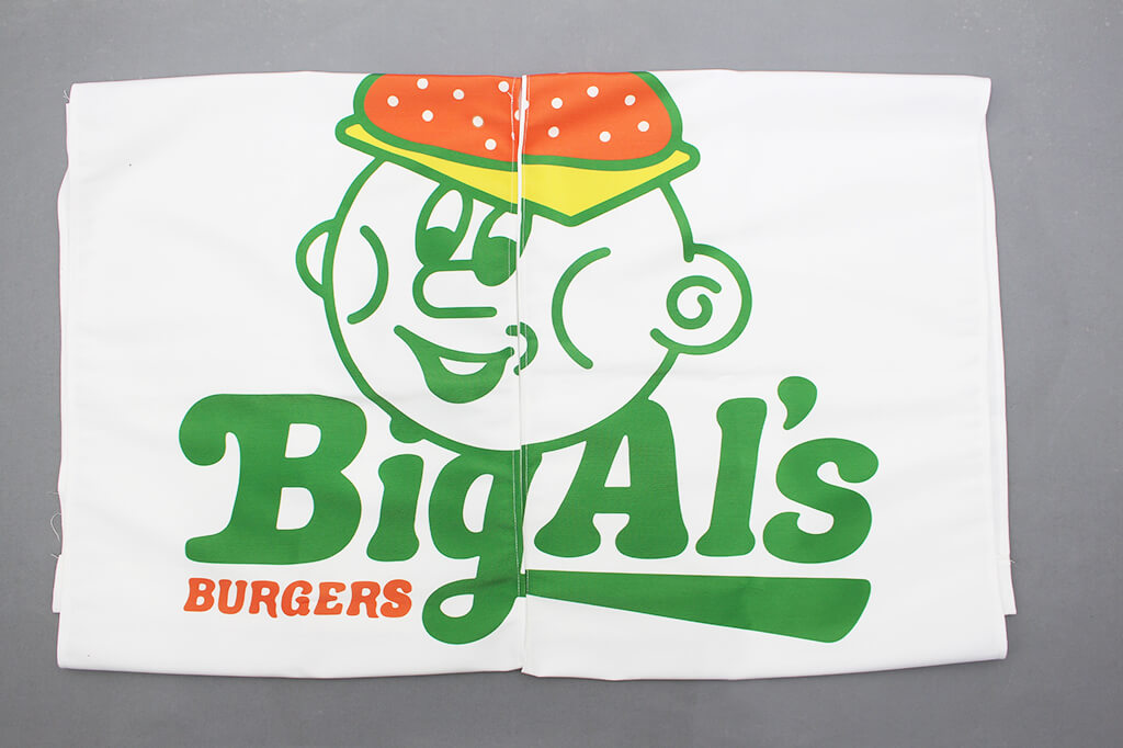 客製化門簾:Big Al_s Burgers的第1張圖(客製化公司制服、班服製作、團體服製作等示意或作品圖)