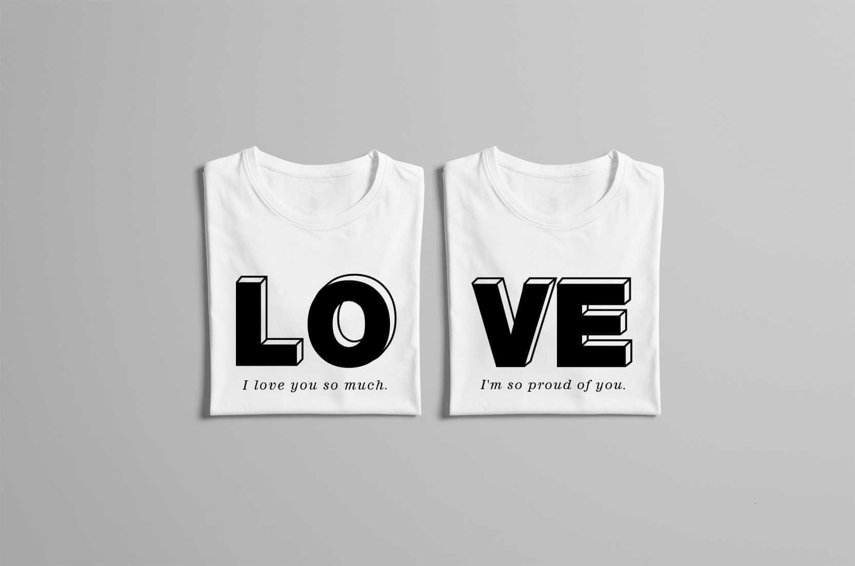 情侶衣T恤LOVE的第1張圖(客製化公司制服、班服製作、團體服製作等示意或作品圖)