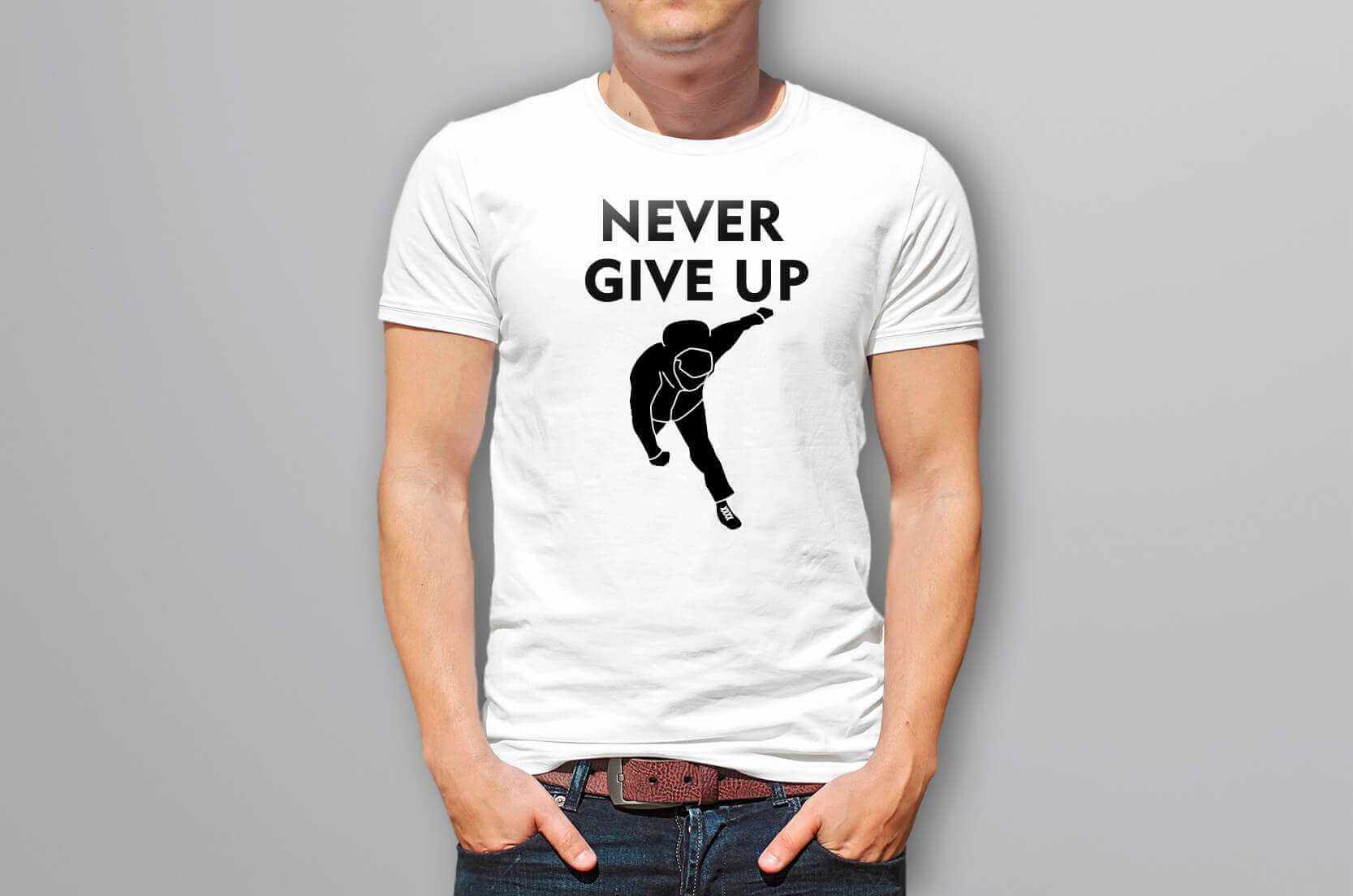 柯P Never give up 柯文哲 跌倒T恤的第2張圖(客製化公司制服、班服製作、團體服製作等示意或作品圖)