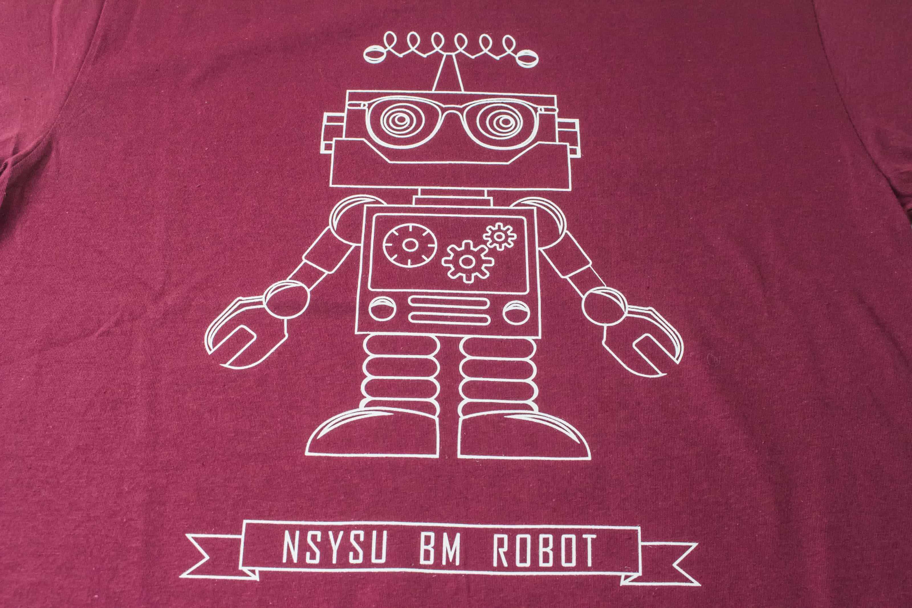 客製化T恤-中山大學 BM 機器人的第2張圖(客製化公司制服、班服製作、團體服製作等示意或作品圖)