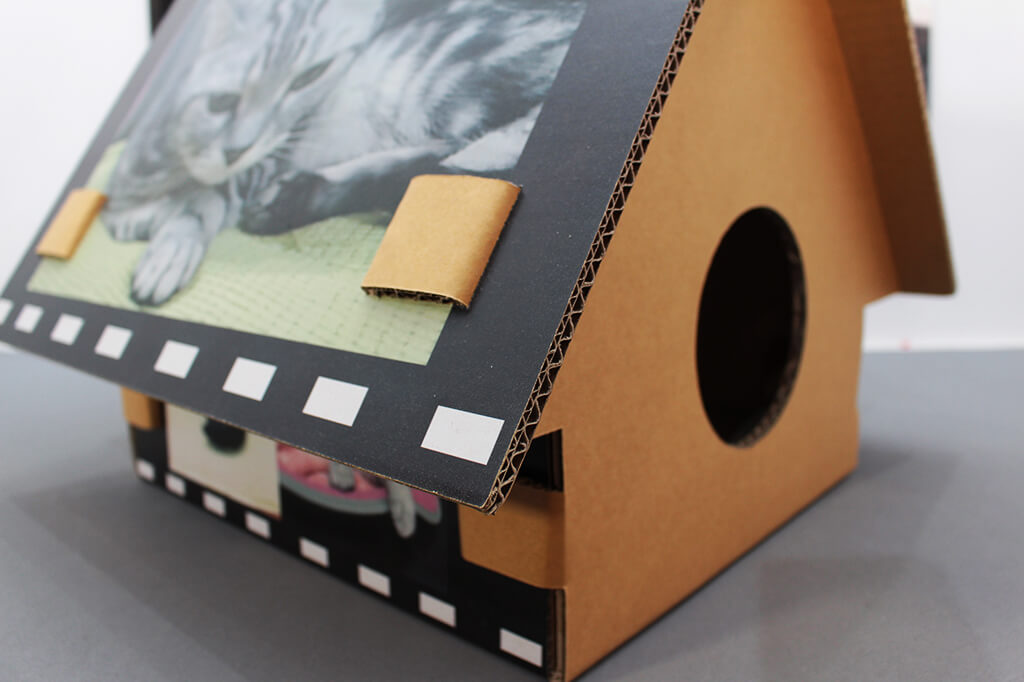 客製化寵物屋- 客製化厚紙板貓屋的第5張圖(客製化公司制服、班服製作、團體服製作等示意或作品圖)