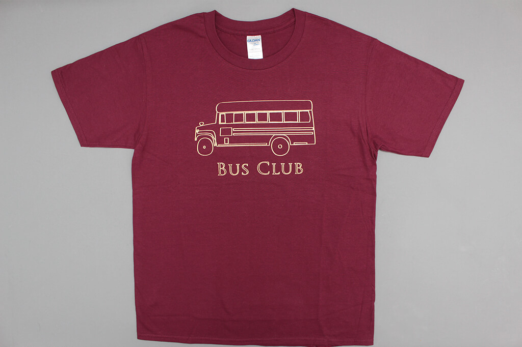 客製化T恤- 公車俱樂部 客製化團服的第1張圖(客製化公司制服、班服製作、團體服製作等示意或作品圖)