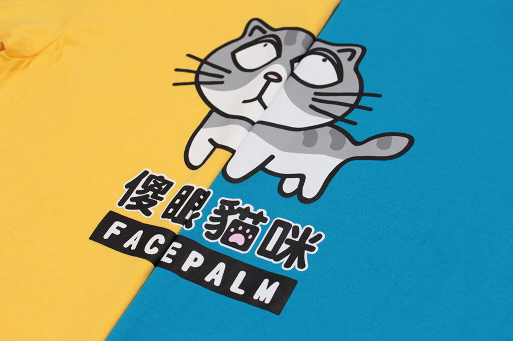 客製化T恤- 嘉興國小 傻眼貓咪 的第3張圖(客製化公司制服、班服製作、團體服製作等示意或作品圖)