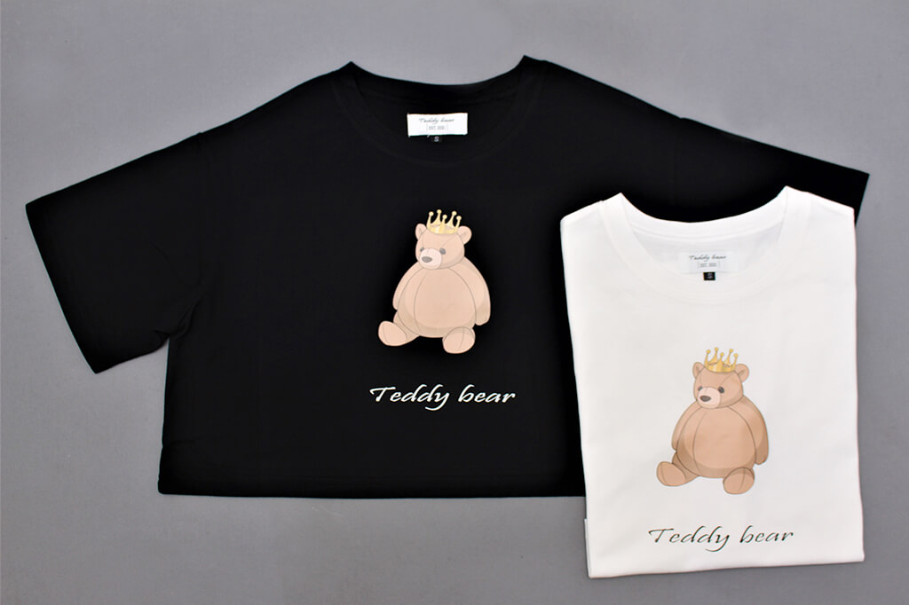 客製化圓領短版棉T:Teddy Bear的第1張圖(客製化公司制服、班服製作、團體服製作等示意或作品圖)