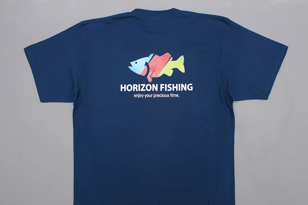客製化圓領棉T:Horizon Fishing的第2張圖(客製化公司制服、班服製作、團體服製作等示意或作品圖)