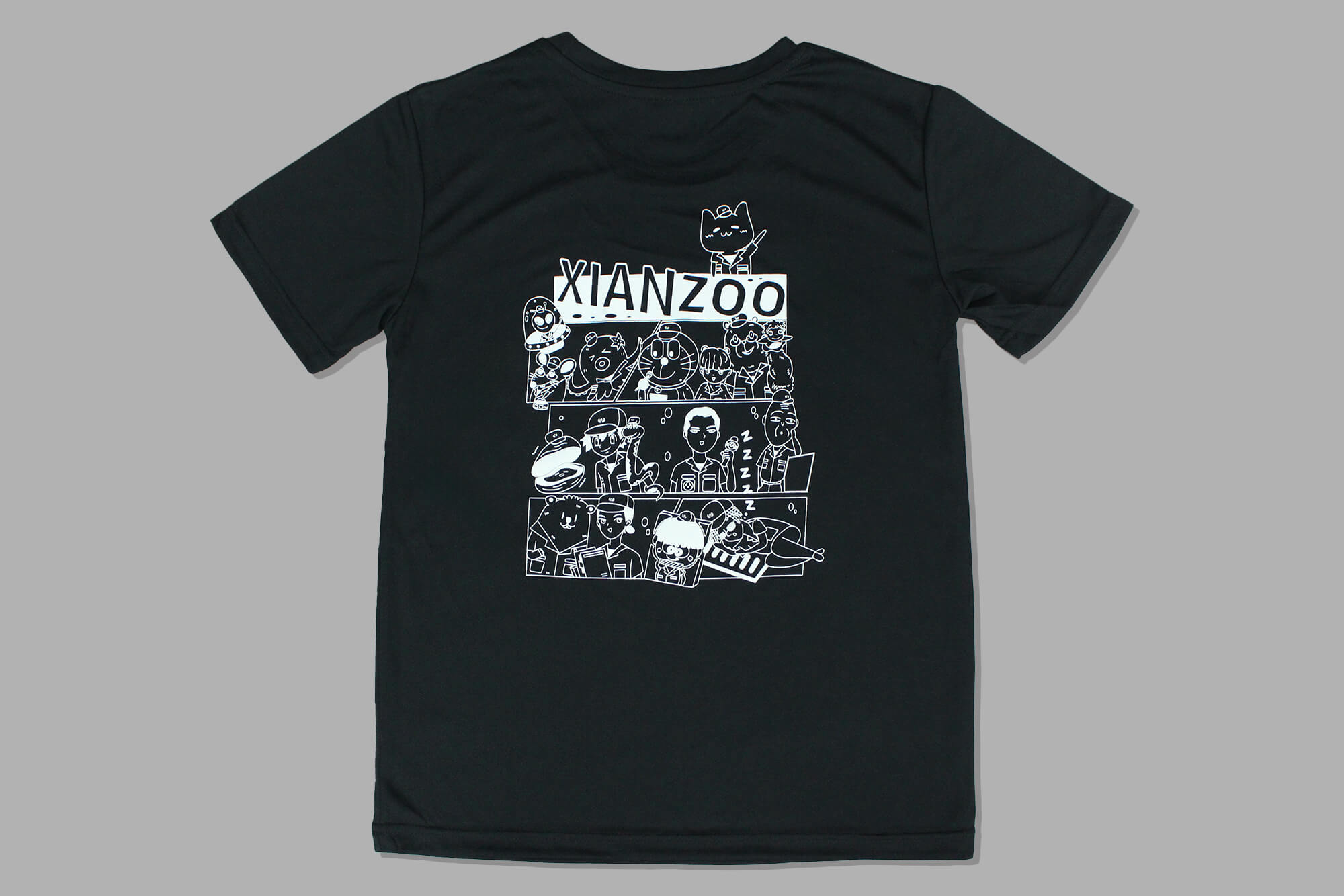 客製化圓領排汗T恤:XIAN ZOO的第1張圖(客製化公司制服、班服製作、團體服製作等示意或作品圖)