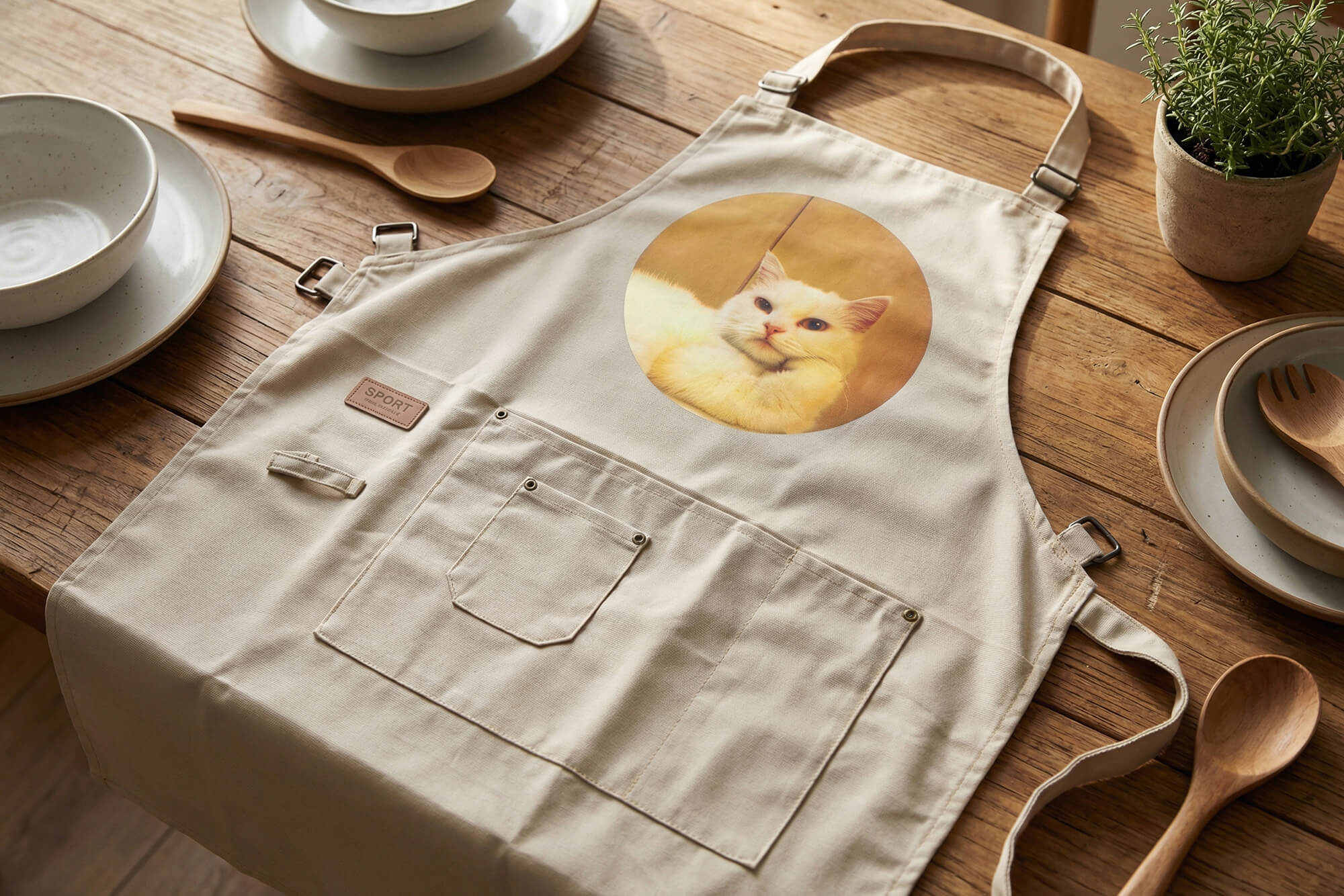 客製化美式圍裙:貓咪圍裙的第2張圖